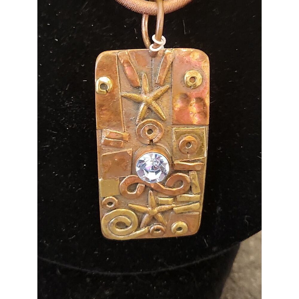 Sadie Green Pendant Star‎ Metal Mix With Rhinestone - Picture 4 of 6